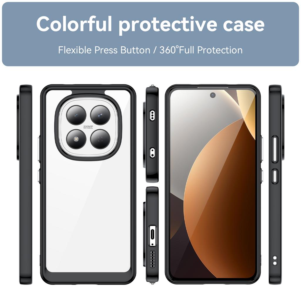 Для Xiaomi Redmi Note 15 Pro 4G (Глобальний) Чохол ТПУ + Акрил Захисний Прозорий Чохол для Телефона