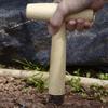 Plant Hole Digger for Planting Garden Seeds Bulbs Planting Tool Handheld Digger with Wooden T-Handle for Tulip Daffodil Saffron Vegetable Seeds