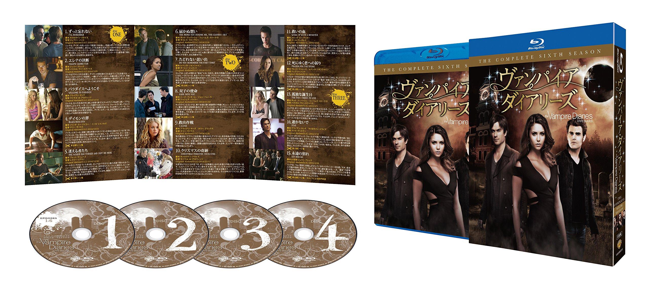 

Дневники вампира Полный бокс-сет (Шестой сезон) (4 диска) [Блю рей]