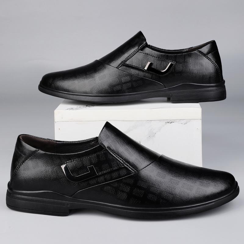 Luxury Autumn Winter Texture Simple Men's Comfortable Non-slip Men's Advanced Leisure Business Office Soft Driving Loafer Shoes