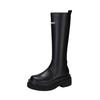 But knee boots women's thick-soled high boots versatile thin boots thick legs 2025 new spring small elastic boots