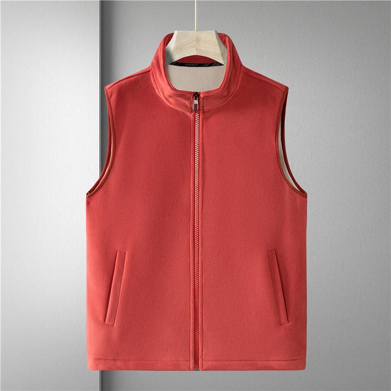 

Плюшевый Плюшевый Утолщенный Большого Размера Жилет для Мужской Осени и Зимы Олимпийский Флис Новый Жилет с Воротником-стойкой Повседневный Жилет на Застежке-клипсе с Лошадью 8XL