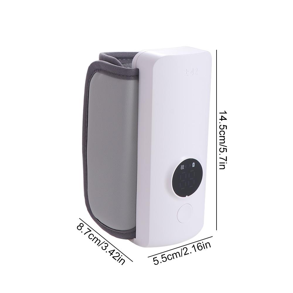 6Levels Baby Bottle Warmer USB Rechargeable Baby Bottle Heater Universal Milk Heater  Newborn