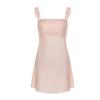Women's Silky Satin Cowl Neck Padded Cami Sleep Dress Lounge Set