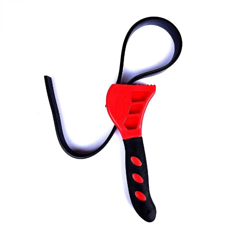 Multifunctional Belt Wrench Adjustable Rubber Strap Jar Wrench Tool Opener Wrench Cartridge Pipe Wre Filter Oil Disassembly