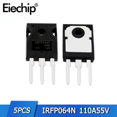 5 adet IRFP064N Güç MOSFET Transistör Kiti 110A 55V IRFP064NPBF TO-247 MOS N-Kanal Elektronik Bileşen TO247 Transistör seti