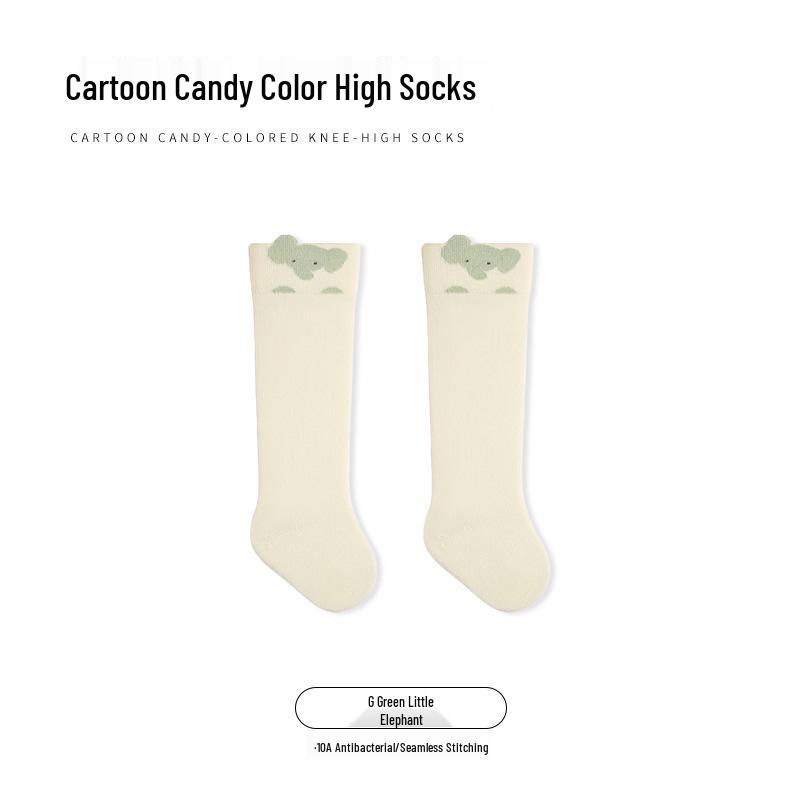 Premium Baby Socks - Combed Cotton, Breathable, Seamless Cartoon Designs, Candy Colors, Class A Quality. Size M 1-3 years