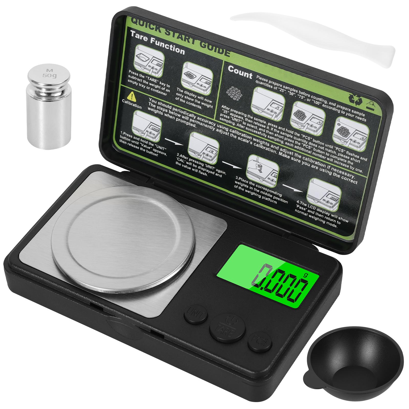 

Portable Electronic Scales Jewelry Gold Gram Weight Balance Jewelry Scales Adjustable Weighing Unit Accurate Mini Gram Weigher чёрный