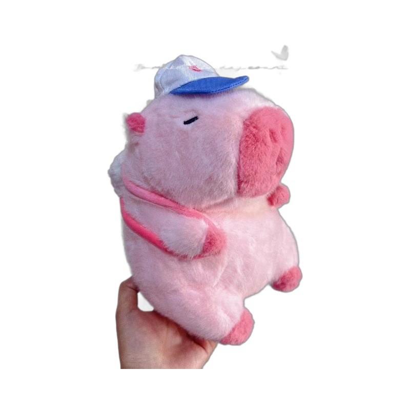 Animal Capybara Pink Sports Dress Up Plush Doll Kids Birthday Gift Home Decor