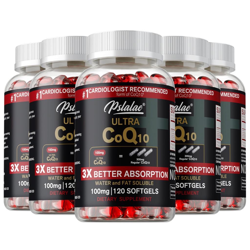 High content 100mg Coenzyme Q10, adult health and nutrition capsules, all-natural