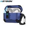KEYSION Magnetic Automatic Switch Earphone Case for Airpods Pro 3 Pro 2 Shockproof Phone Stand Headphone Cover for AirPods 4 3 2 1