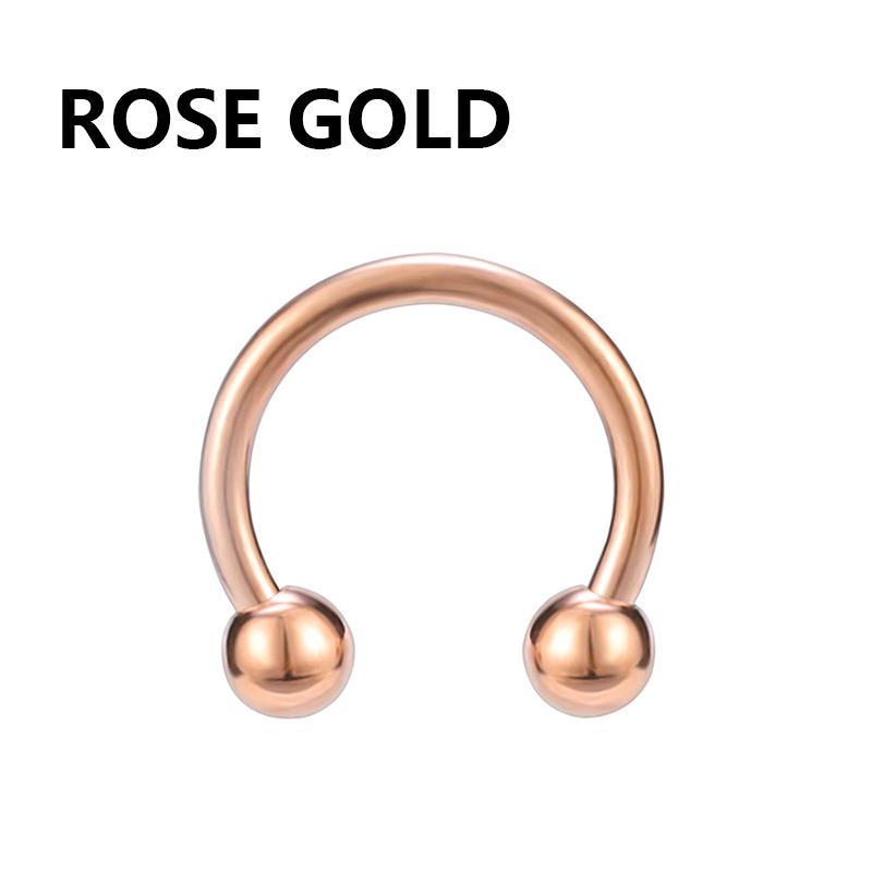1pc 316L Stainless Steel Lip Rings Studs Labret Piercing Master Earrings Septum Nose Hoops Unisex Women Punk Cool Body Jewelry