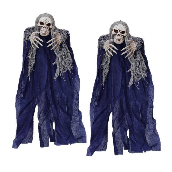 Halloweenská závěsná dekorace ducha Strašidelný létající duch lebky pro rekvizitu strašidelného domu Vnitřní Venkovní Veranda Dvůr Dekorace na strom