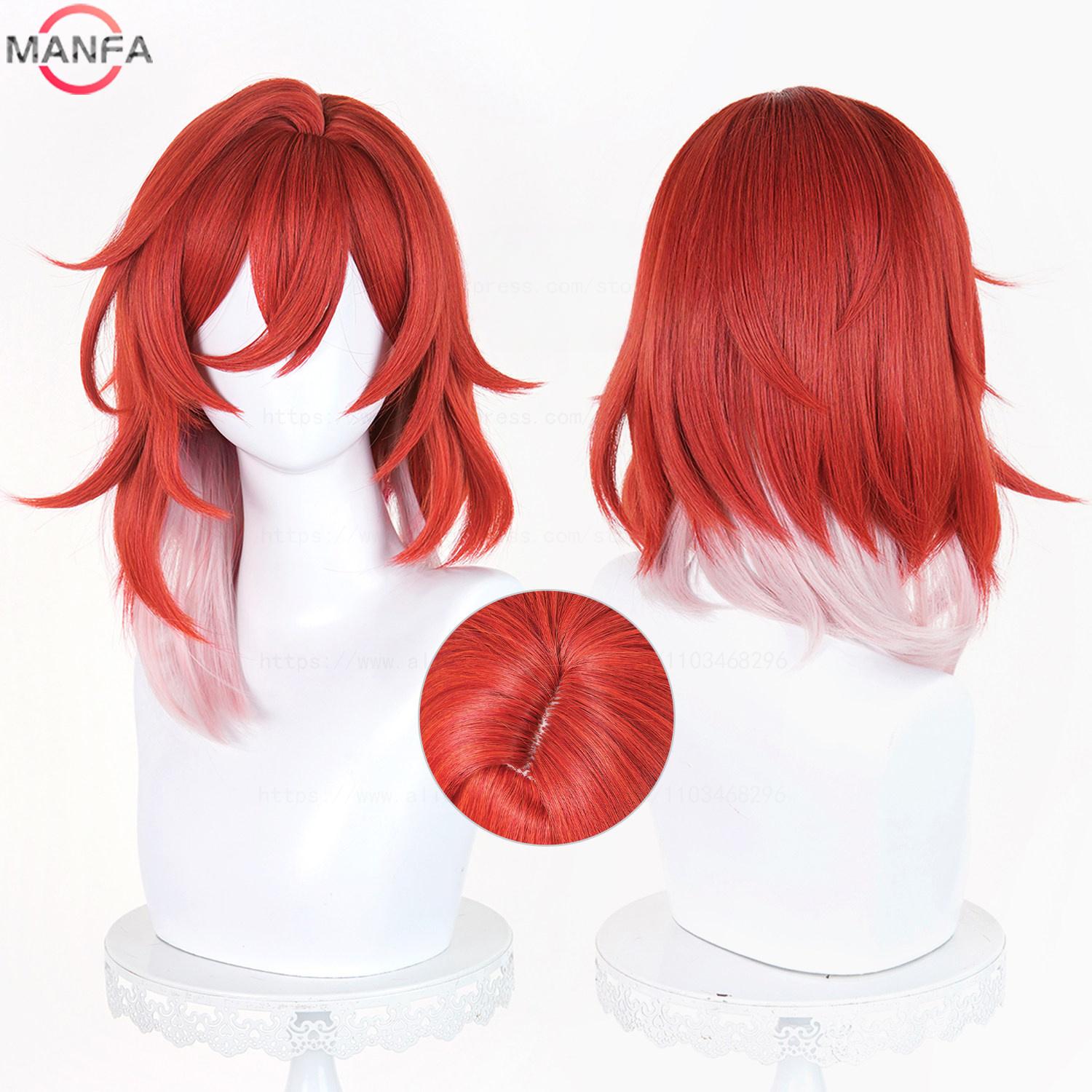Hoge Kwaliteit Himeko Cosplay Pruik Hittebestendig Synthetisch Haar Pruiken + Pruikenkap