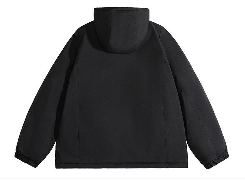 Men's Graphene Thermal Hooded Jacket - Winter Windproof, Thickened Workwear, Mountaineering Style, Trendy Couple Design