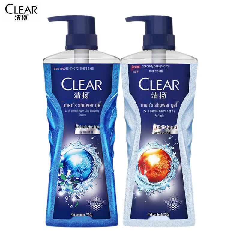 CLEAR Men s Icy Cool & Vitality Sport Body Wash Twin Pack