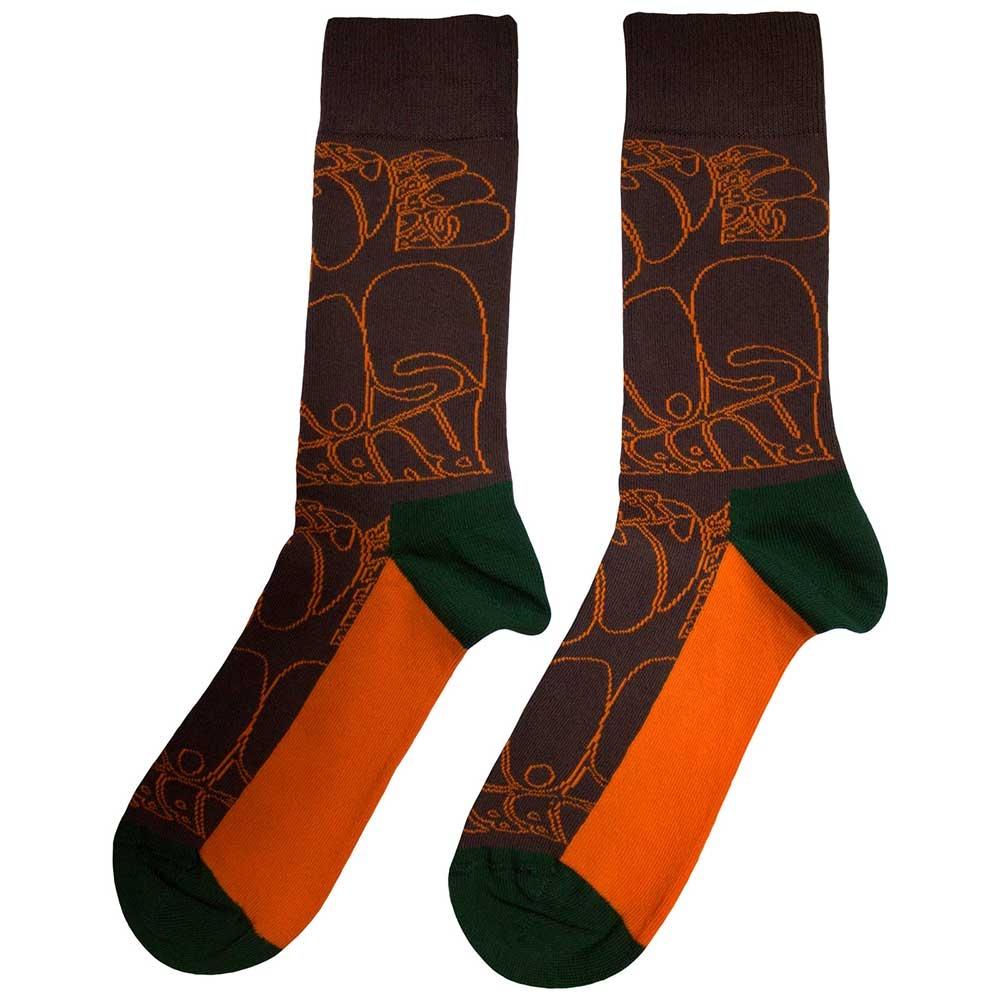 The Beatles Unisex Adult Rubber Soul Text Outlines Repeat Socks