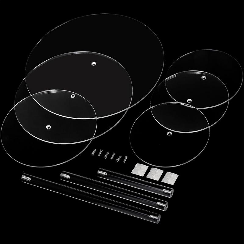 3pcs Transparent Acrylic Cake Rack Detachable Wedding Ceremony Birthday Cake Rack Wedding Dessert Display Rack Baby Shower