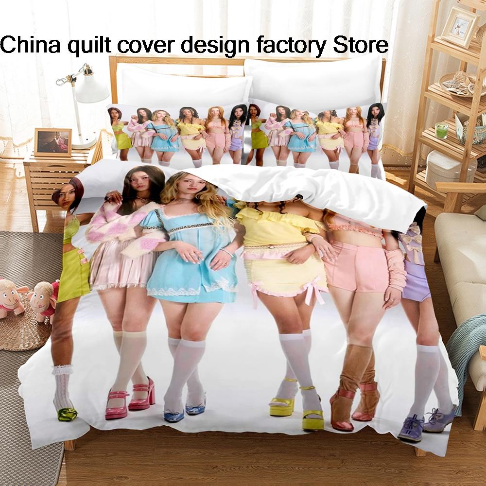 New Personality KATSEYE2 Bedding Set Single Twin Full Queen King Size Bed Set Kids Bedroom Duvetcover Sets Personality KATSEYE