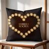 Anime Sweet FFerrero Cushion Cover Natural Linen Organic Fabric DoubleSided Printing Couch Pillow Covers Home Decor