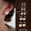 Shi Jia Mantou Lux Pearl Earrings 925 Silver Studs for Women 2024