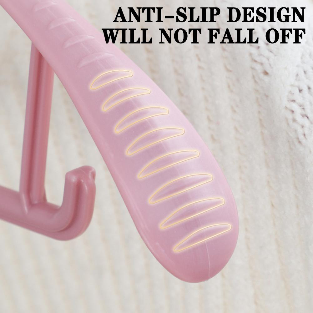 Plastic Non-Slip Clothes Hangers Durable Windproof Clothes Hanger For Home Thickening Non-Marking Wear Resistant Durable Hangers