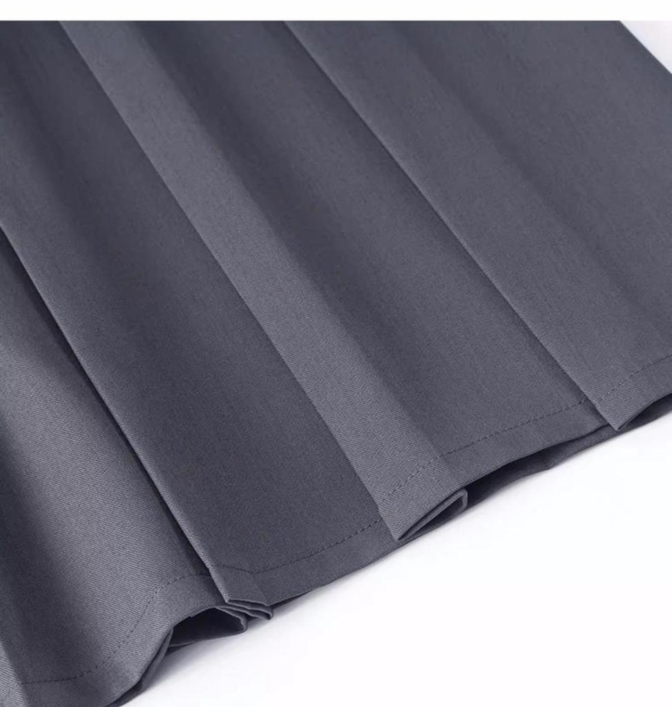 Elegant High-Waisted A-Line Pleated Skirt - Mid-Length, Slimming, Fashionable Niche Design