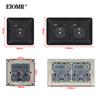 EIOMR France Standards Grounded Wall Socket 16A 250V with USB and Type-C Port Quality Curved Flame Retardant Panel Power Socket