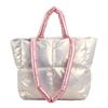 New Women's Bag High End Down Jacket Handbag Large Capacity Fashionable Autumn and Winter Cotton Jacket Shoulder Bag Commuting Toy Bag