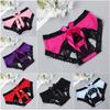 Thin Sexy Spandex Lace Female Bow Thongs Sexy Intimates Lingerie Underwear