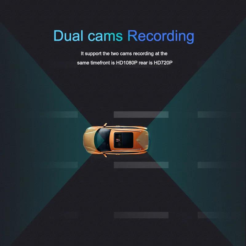 1080P Screen 4g Hidden Camera Dash Cam Dual Camera Car Dvr With App Live Front and Rear Dual Lens Dashcam With Gps Wifi
