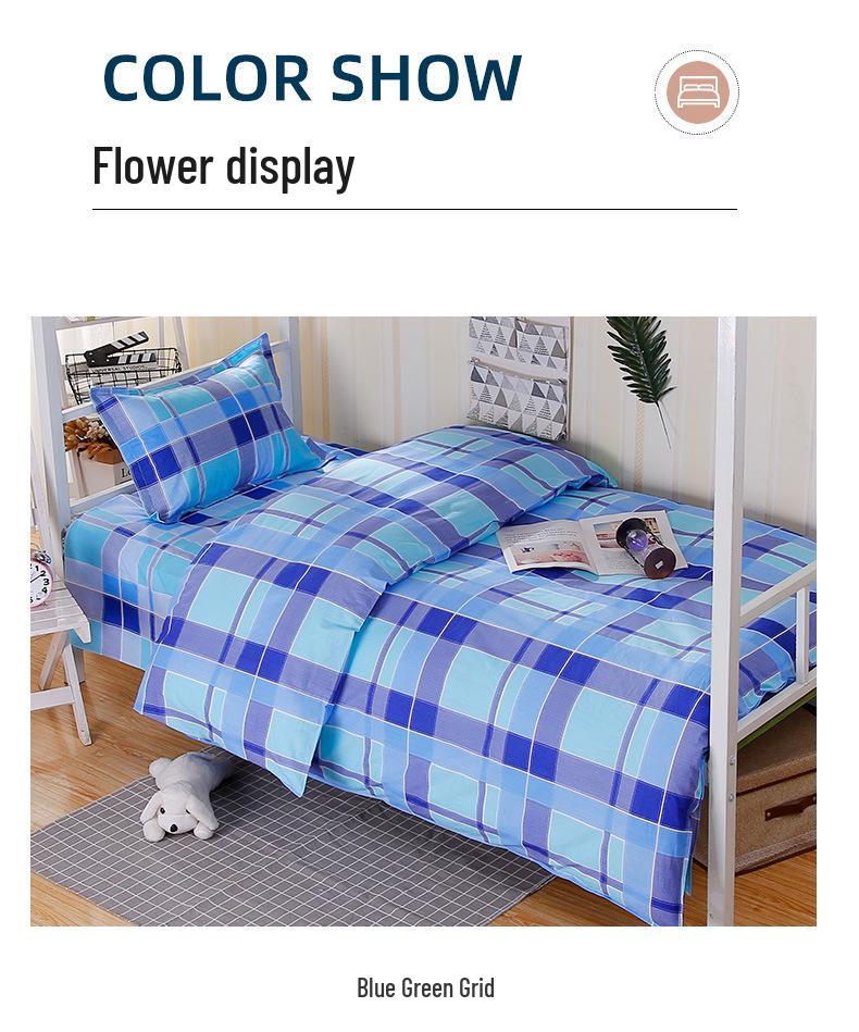 1.5m 100% Pure Cotton Duvet Cover for Single Bed - Suitable for Student Dormitory, Male, 150x200 cm
