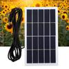 2 W 5 V Solarpanel mit DC-Anschluss, polykristalline Silizium-Solarzelle, DIY, wasserdicht, Camping, tragbar
