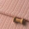 80x50cm/160x200cm Elastic Pink Leaf Jacquard Knitted Polyester Cotton Fabric For Women's Dresses Sweaters Handmade DIY Fabric