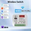 110V 220V 2-kanałowy 280-915MHz Tuya WiFi Odbiornik zdalnego sterowania do bramy garażowej RF 433Mhz Włącznik światła ściennego do urządzeń domowych Lampa LED