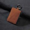 Large-Capacity Zipper Key Pouch Bag Key Cover Suede Leather Key Case  for Automotive Keys