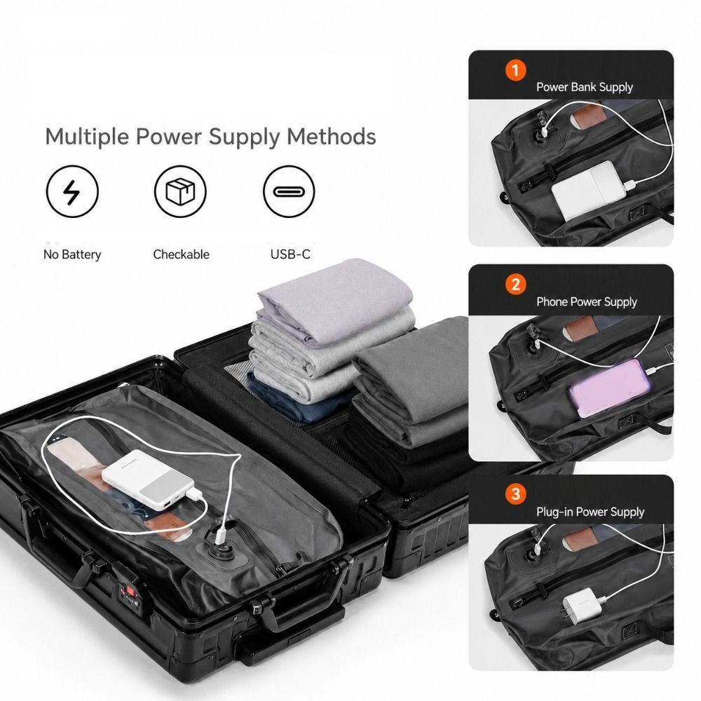 Reusable Electric Vacuum Bag Electric Pump Travel Compression Pack Compressed Storage Bag  Backpack