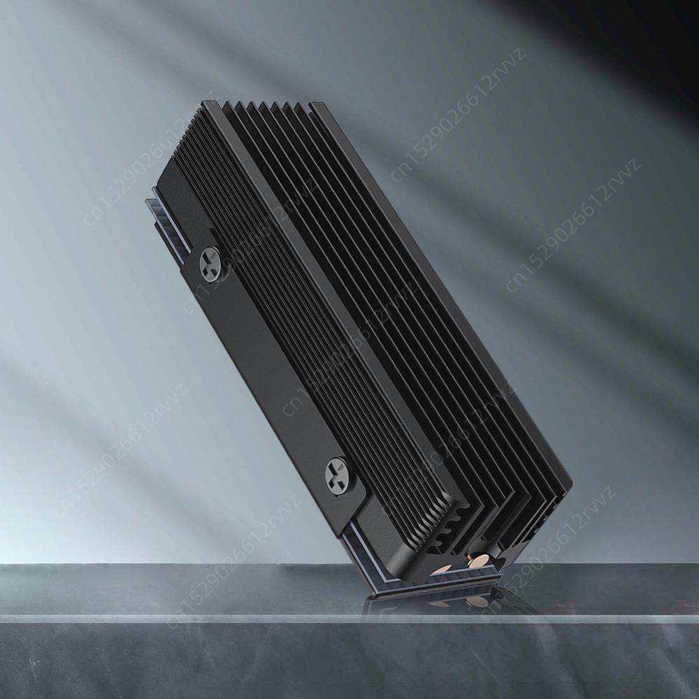 2 Copper Heat Pipes Cooler with Thermal Silicone Pad Solid State Drive Radiator SSD Cooling for M.2 NVMe 2280 SSD