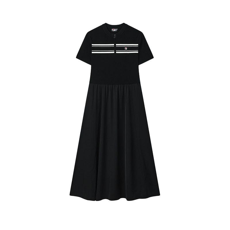 FILA Short Sleeved Dress Women's Jet Black F11W528307F-BK