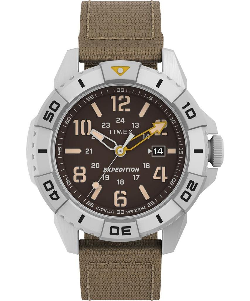 Timex Men's Expedition North Ridge 43mm Watch, Tan/Brown, One Size, Expedition North Ridge 42mm.