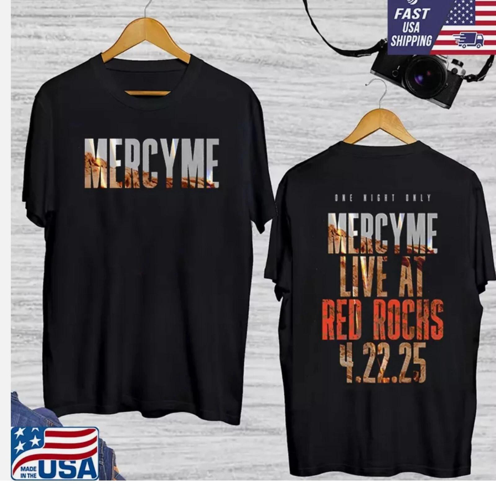 2 Sides MercyMe Band One Night Only Live At Red Rock 2025 Cotton T Shirt UR846 S