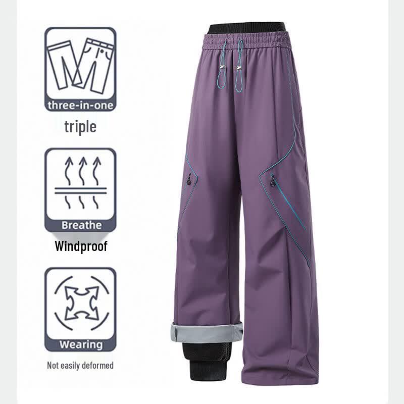 Tucano Women's 3-in-1 Outdoor Fleece-Lined Straight Leg Pants