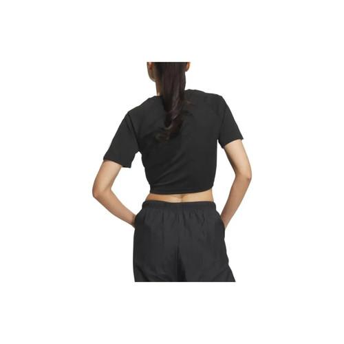 adidas Originals BABY TEE Sports Cropped Raglan Sleeve T-Shirt Women's Black