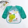 Baby Bibs Cute Colorful Cartoon Waterproof Bib Infant Eating Children Drawing Long Sleeve Pocket Apron Self Feeding Baby 0-3Y