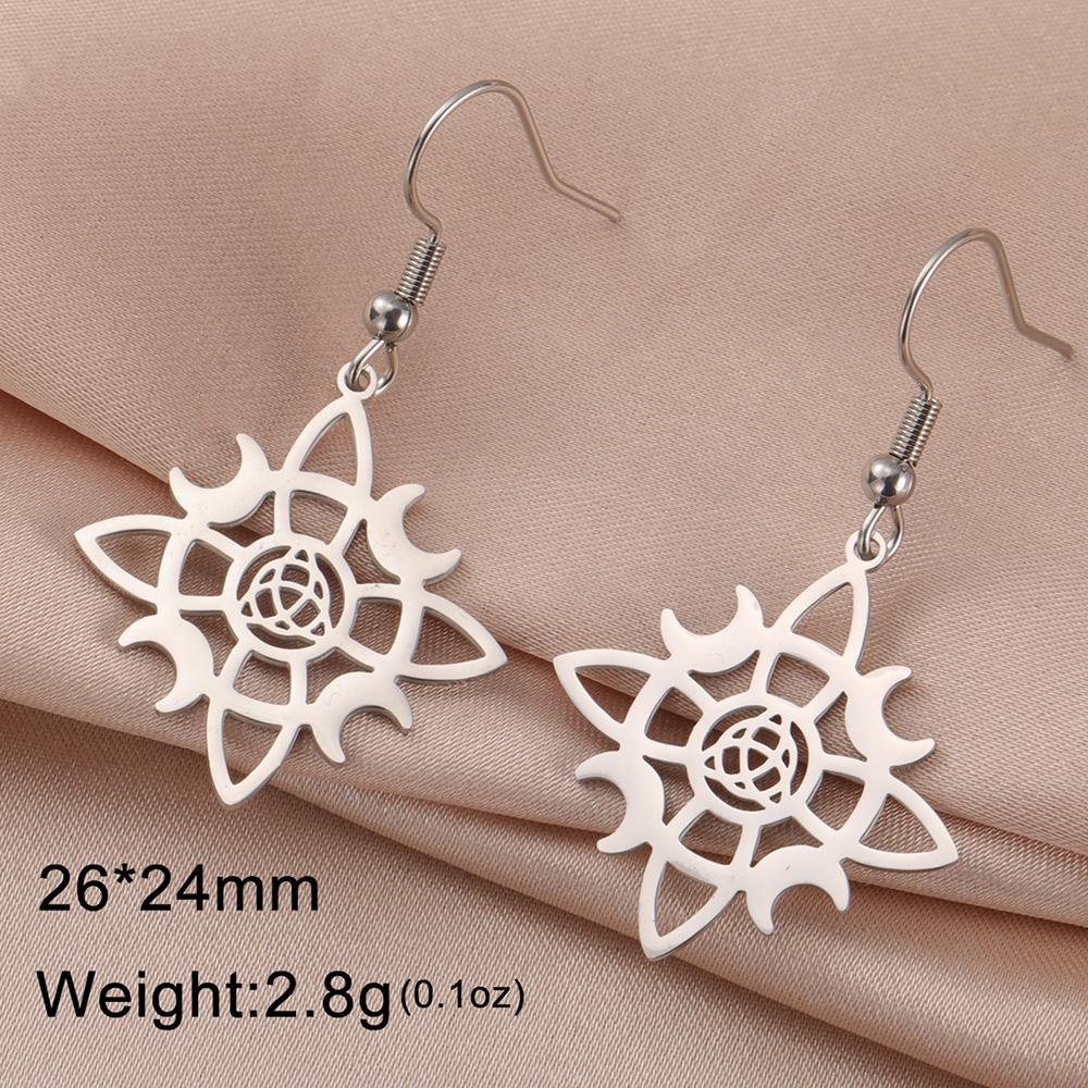 Dawapara Hexenknoten Ohrringe für Damen Irischer Glücksbringer Ohrhänger Edelstahl Schmuck Geburtstag Valentinstag