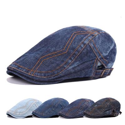 mens denim hats caps