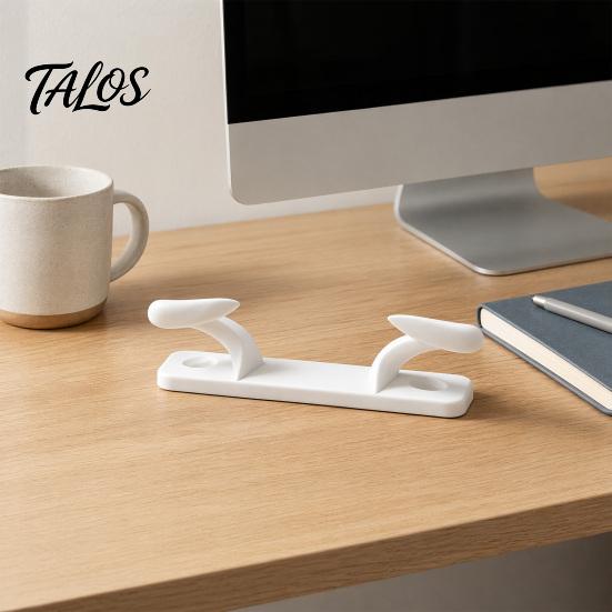 Talos 3D Printed Angled Horn Handle Stand, Universal Controller Holder with Anti‑Slip Base, Creative Rack for PS5 Xbox PC Gaming Controllers,