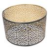 Metal Lampshade E14 E27 Iron Hollow Out Modern Decorative Cylinder Lamp Shade for Table Wall Ceiling Lamp Black and Gold