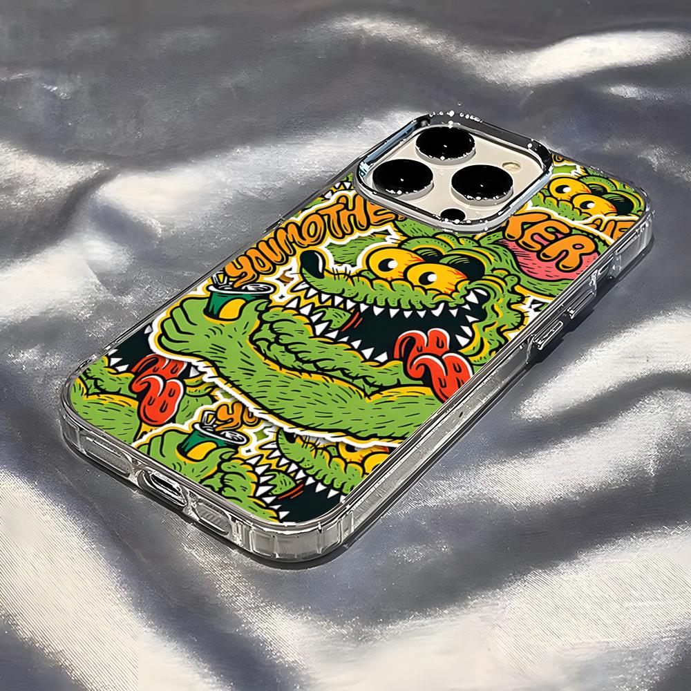 Rat Fink Phone Case For IPhone 17 Pro Max 16 15 14 Pro Max IPhone 13 Pro Max 11 Plus Transparent Cover