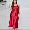 Danni Linga Plus Size Women's Sleepwear: Fashionable, Breathable, Casual Long Nightgown & Sexy Silk Camisole Dress